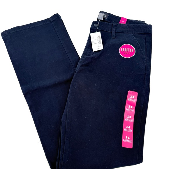 The Children's Place Other - The Children's Place Dark Navy Blue Boot Cut Uniform Pants Size 14